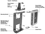 Wyse - Wall/VESA Mount and Power Bracket for C Class and S Class Wyse Thin Client